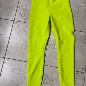 Fabletics Neon Yellow PowerHold Leggings